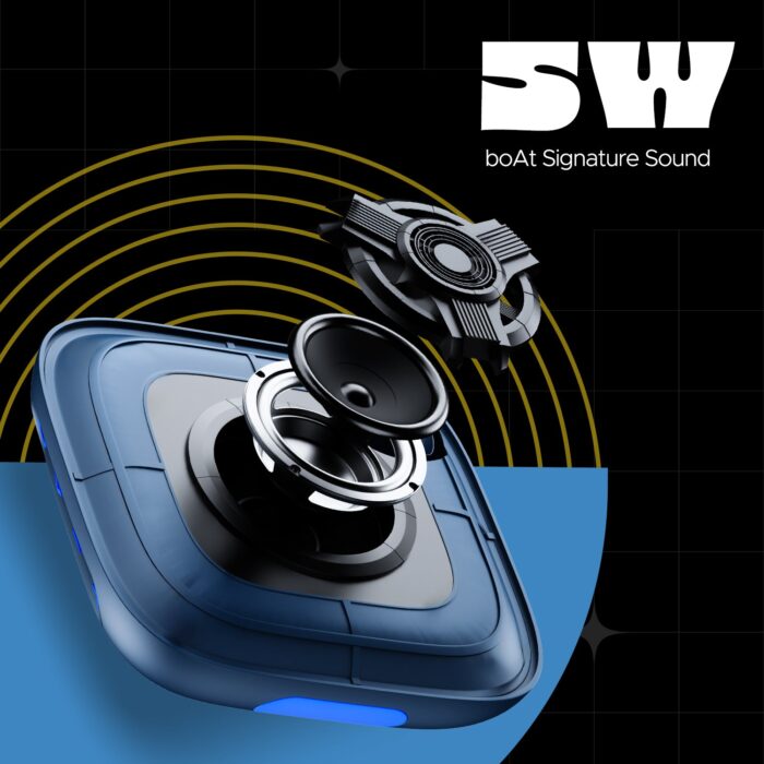boAt Stone 190 Pro | Portable Bluetooth Speaker with 5W boAt Signature Sound, 12 Hours Playback, TWS Functionality - Image 9