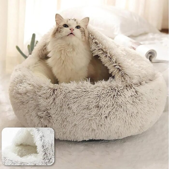 2-in-1 Soft Plush Pet Bed - Image 12