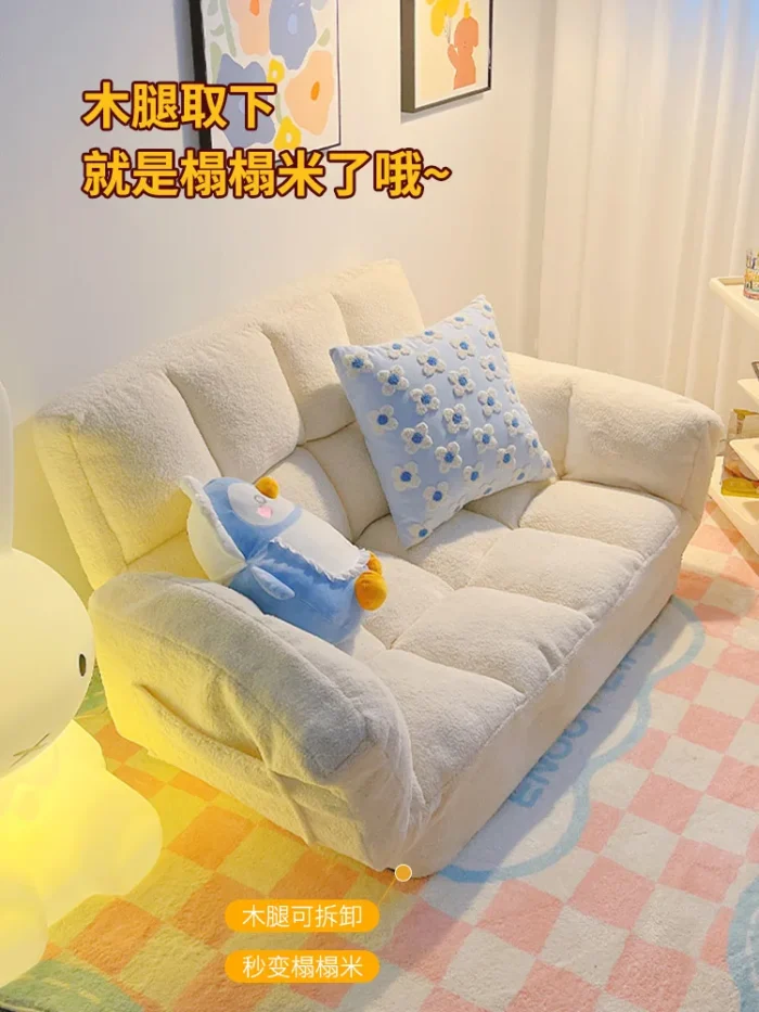 Living Room Sofas Lazy Sofa Chair Sofa Bed for Small Apartment Rental Housing Living Room Furniture - Image 2