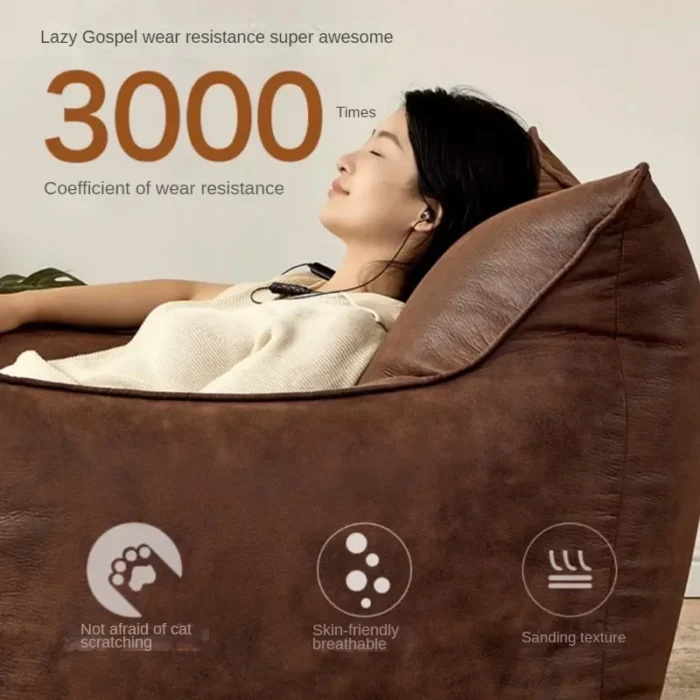 Beanbag Lazy Sofa Household Modern Morrocco Retro Style Home Single Lazy Sofa Living Room Balcony Single Simple Leisure Chairs - Image 3