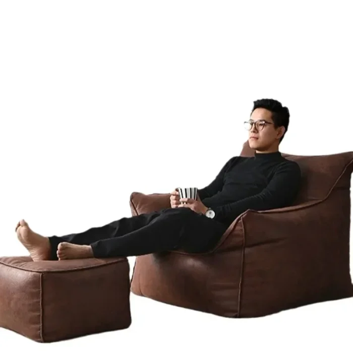 Beanbag Lazy Sofa Household Modern Morrocco Retro Style Home Single Lazy Sofa Living Room Balcony Single Simple Leisure Chairs - Image 5