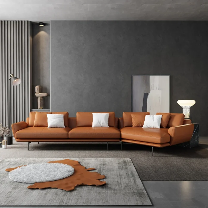 Modern Design Microfiber Fabric Corner Couch Sofa L Shape Design Modern Sofa Set Furniture Used Office Sofa - Image 2