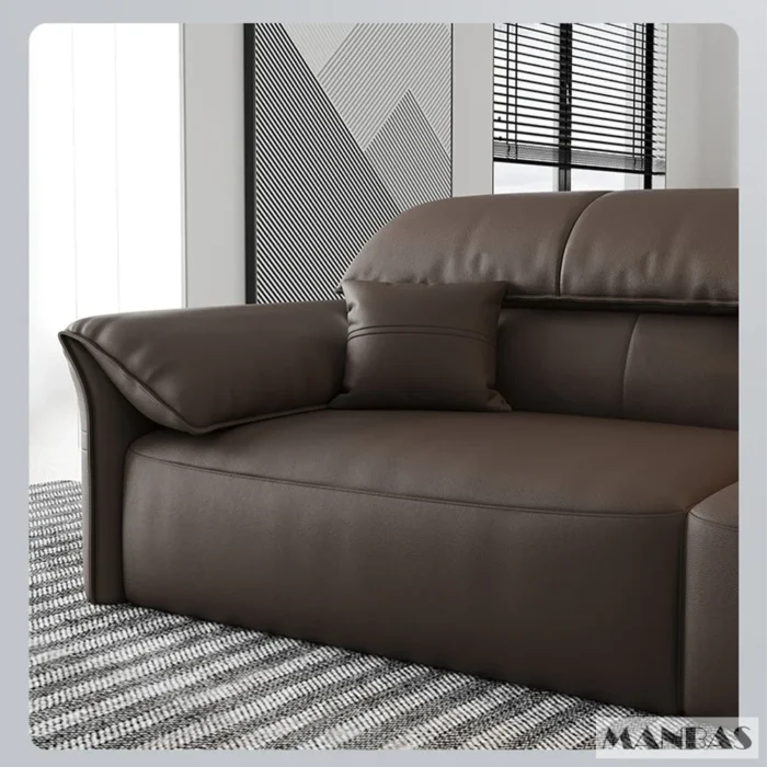 Linlamlim Electric Sofa Convertible for Cinema Living Room | Genuine Leather Electric Multifunction Sofa Bed | Folding Sofa Beds - Image 6