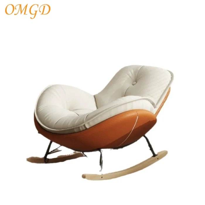 Penguin Rocking Chair Recliner Modern Balcony Home Leisure Chair Single Living Room Light Luxury Leisure Lazy Sofa Rocking Chair - Image 6