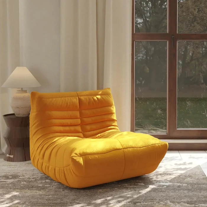 Caterpillar Single Sofa Lazy Couch Tatami Living Room Bedroom Lovely Leisure Single Chair Reading Chair Balcony Rocking Chair