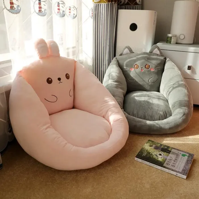 INS Cartoon Lazy Sofa Living Room Balcony Single Lounge Sofa Bay Window Tatami Cushion Futon Bedroom Recliner - Image 2