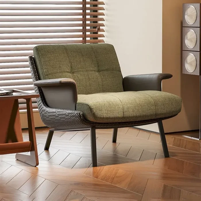 Italian Light Luxury Daiki Leisure Single Sofa Chair Designer High-end Living Room Balcony Reception Hotel Negotiation Chair - Image 2