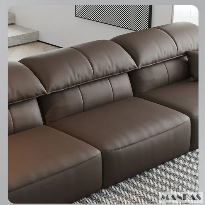 Linlamlim Electric Sofa Convertible for Cinema Living Room | Genuine Leather Electric Multifunction Sofa Bed | Folding Sofa Beds - Image 5