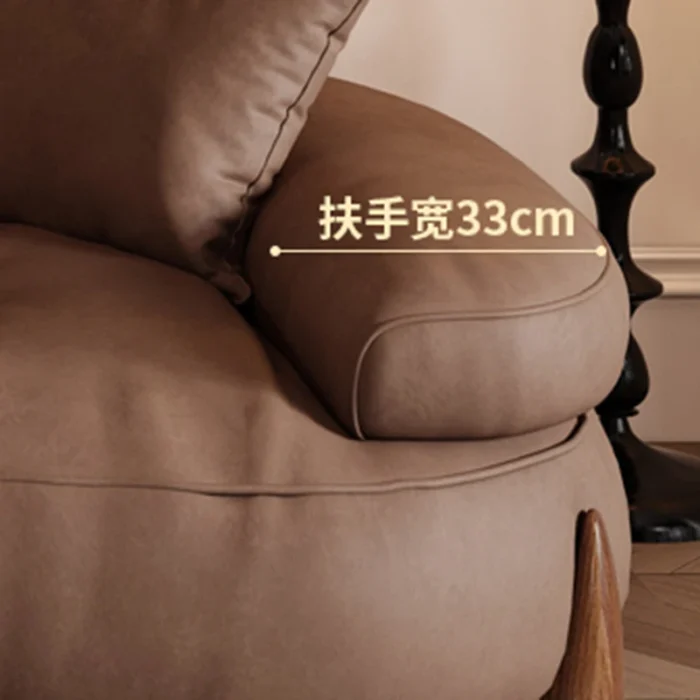 Nordic Leather Living Room Sofas Lazy Office Recliner Minimalist Accent Sofas Relaxing Decor Filling Divano Trendy Furniture - Image 3