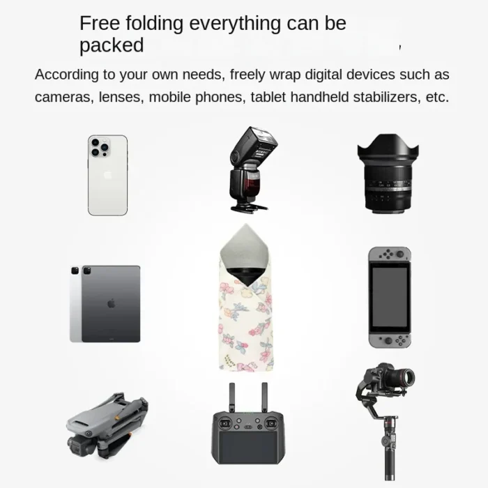 Hundred Sticker Cloth Self-adhesive SLR Camera Lens Organizer Special Cloth Mute Velcro Silent Velcro Laptop Bag Protection Bag - Image 5