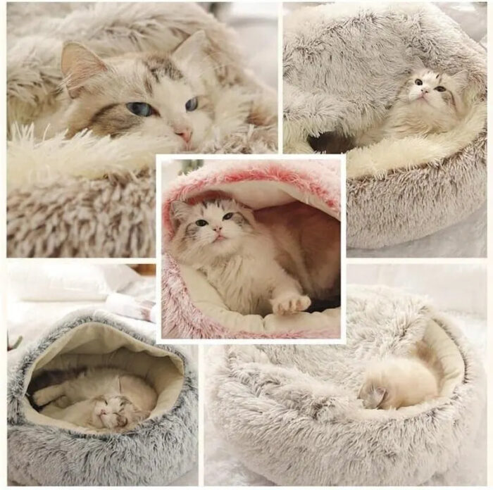 2-in-1 Soft Plush Pet Bed - Image 9