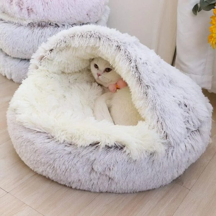 2-in-1 Soft Plush Pet Bed
