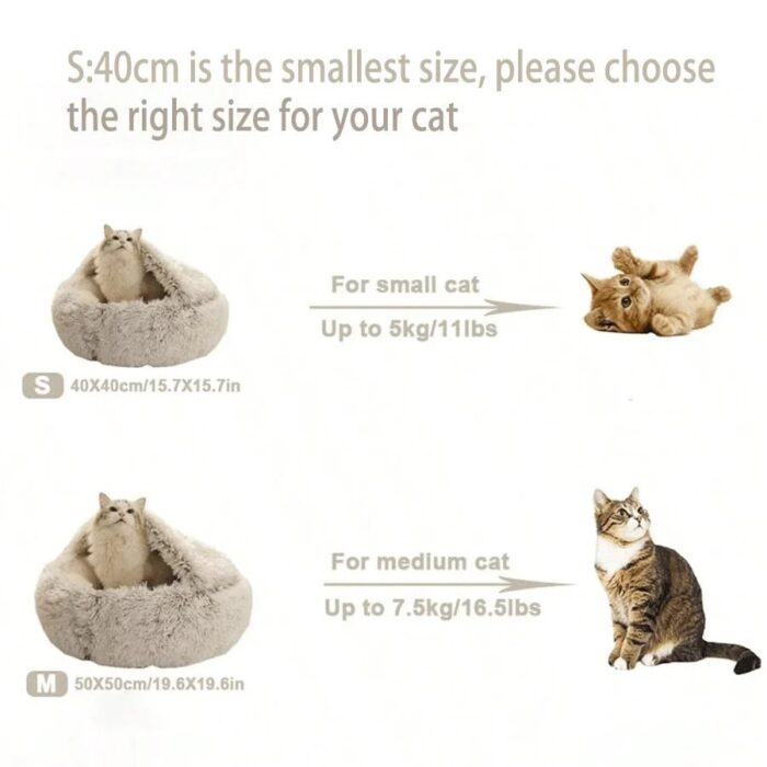2-in-1 Soft Plush Pet Bed - Image 11