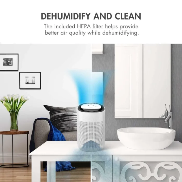 Home Dehumidifier Negative Ion Air Cleaner Energy Saving Air Dryer Low Noise 600ml Water Tank Auto-off Moisture Absorbing - Image 6