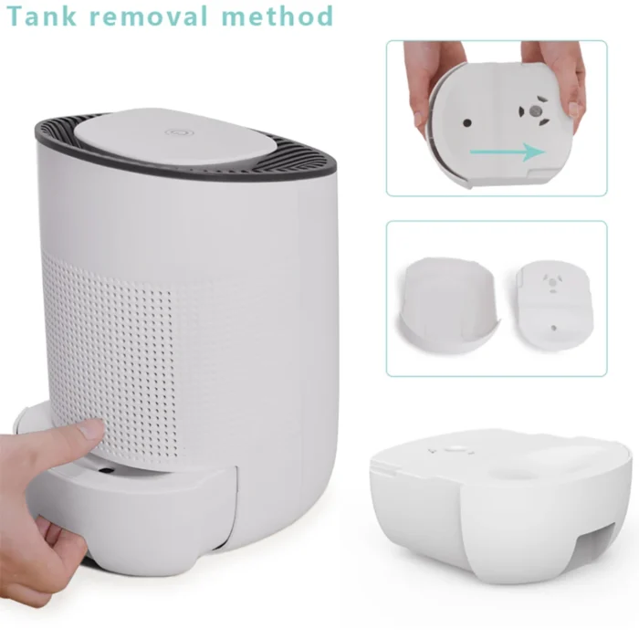Home Dehumidifier Negative Ion Air Cleaner Energy Saving Air Dryer Low Noise 600ml Water Tank Auto-off Moisture Absorbing - Image 4
