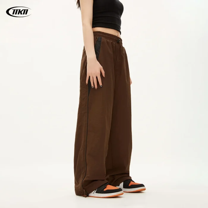 Y2K Vintage Fashion Loose Pant 2024 Casual Street Hip Hop Baggy Pants High Waist Wide Leg Trousers Solid Joggers Women Clothes - Image 4