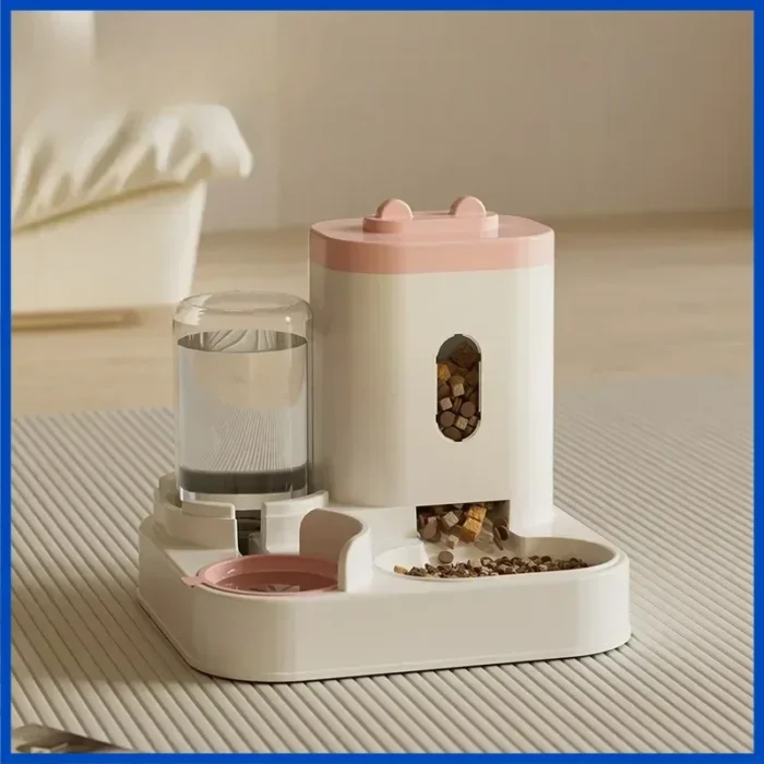 Automatic Feeder Dog Cat Food Bowl With Water Fountain Large Capacity Pet Food Storage Dispenser Container Puppy Pet Accessories - Image 5