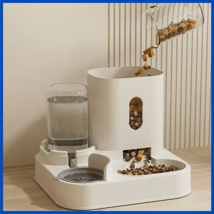 Automatic Feeder Dog Cat Food Bowl With Water Fountain Large Capacity Pet Food Storage Dispenser Container Puppy Pet Accessories - Image 6