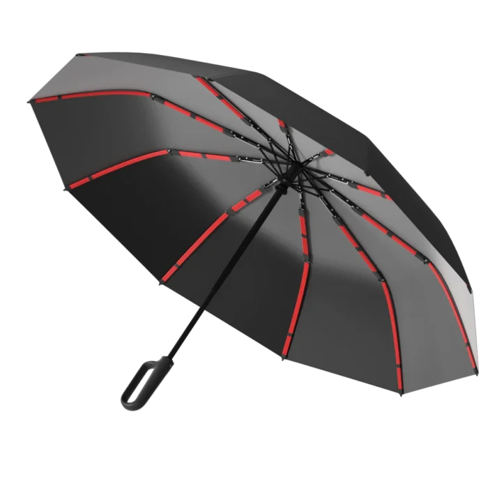1 Handle Fully Automatic Folding Umbrella with Buckle, Easy to Carry Larger, Thicker and Sturdy. Suitable for Men and Women, Portable and Windproof, Double-Layer Windproof, Various Umbrella Bones, Snap or Rotating Handles, Various Colors to Choose from - Image 3
