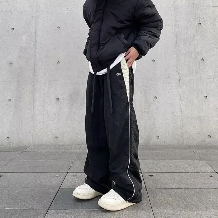 Y2K Vintage Fashion Loose Pant 2024 Casual Street Hip Hop Baggy Pants High Waist Wide Leg Trousers Solid Joggers Women Clothes - Image 3