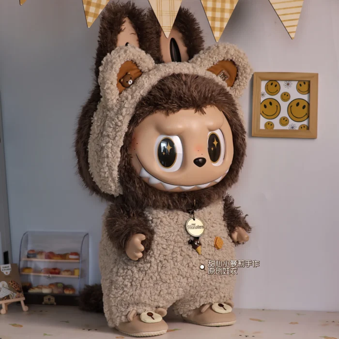 58cm Original Labubu Series Zimomo Clothing Design Extra Large Size Glue Doll Figure Kawaii Model Toys Ornaments Festival Gift - Image 3