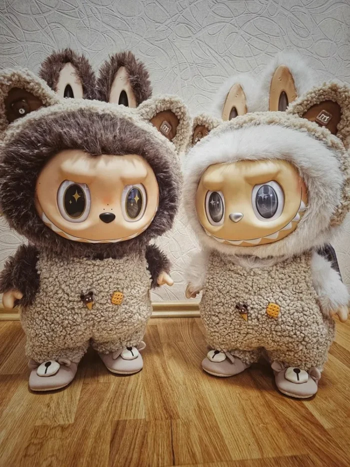 58cm Original Labubu Series Zimomo Clothing Design Extra Large Size Glue Doll Figure Kawaii Model Toys Ornaments Festival Gift - Image 6