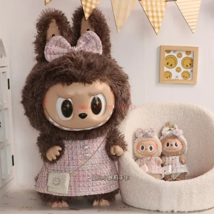 Zimomo Enamel Labubu Doll Clothing Large  Clothes 58cm Labubu Celebrity Style Set Rich Miss Clothes Birthday Gift - Image 2